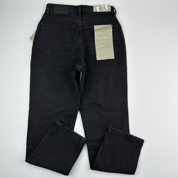 Everlane Women's NWT Black The Curvy Cheeky Minimalist Jean W25-26.25/L26.4 - Picture 4 of 12